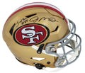 Joe Montana & Jerry Rice Dual Signed San Francisco 49ers SpeedFlex Riddell Speed Authentic Helmet - MONPRO310 - Joe Montana & Jerry Rice Dual Signed San Francisco 49ers SpeedFlex Riddell Speed Authentic Helmet product image