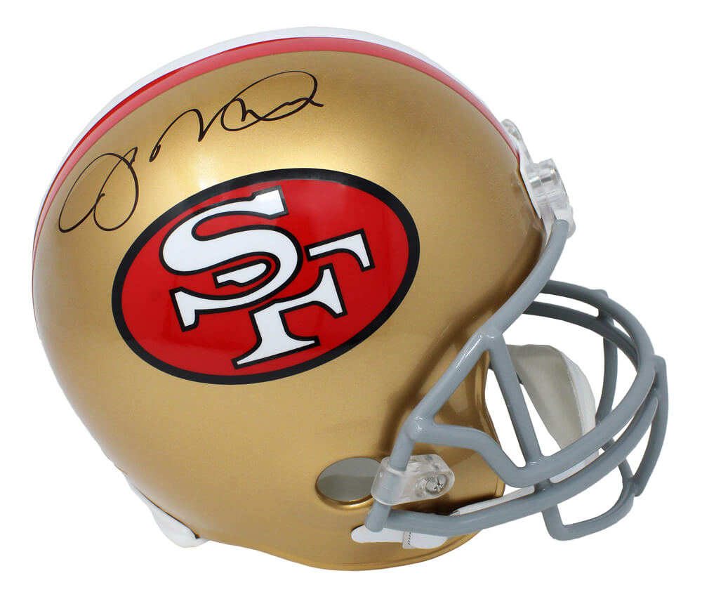 Joe Montana Signed 49ers Riddell Full Size Replica Helmet  (JSA) - MONREP301 - Joe Montana Signed 49ers Riddell Full Size Replica Helmet (JSA) product image