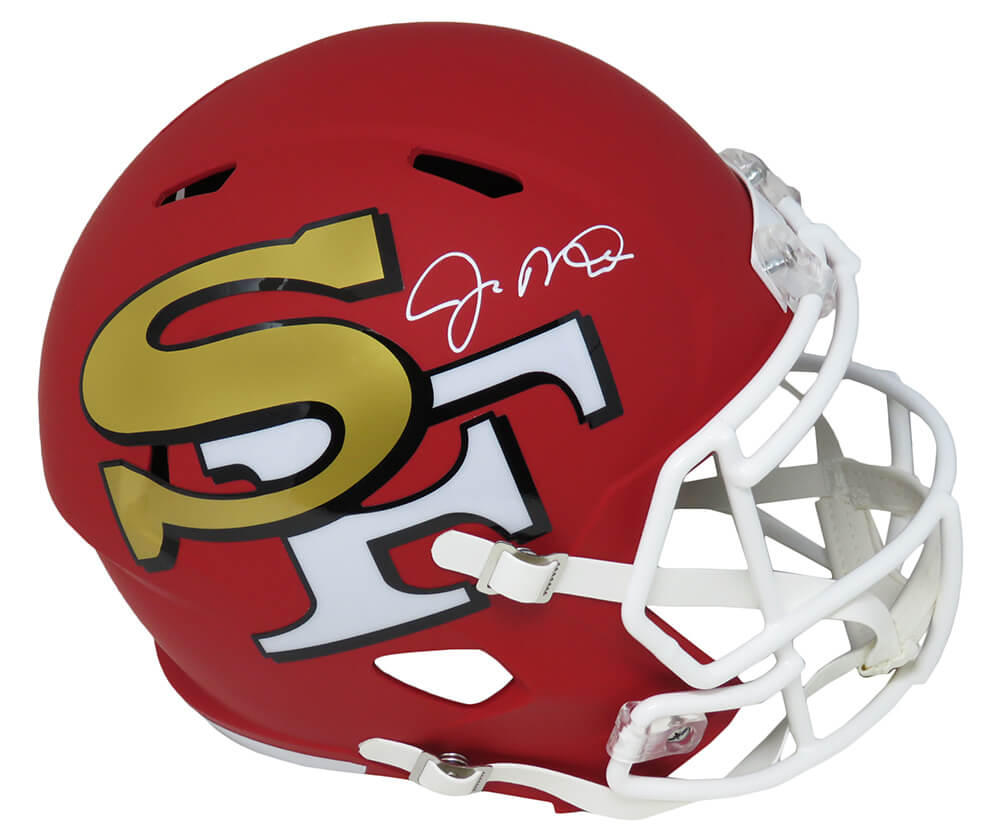 Joe Montana Signed San Francisco 49ers AMP Riddell Speed Full Size Replica Helmet - MONREP306 - Joe Montana Signed San Francisco 49ers AMP Riddell Speed Full Size Replica Helmet product image