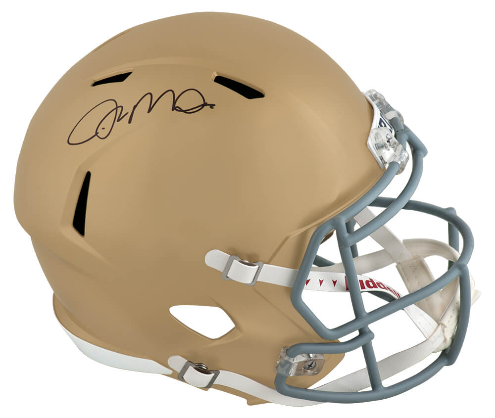 Joe Montana Signed Notre Dame Fighting Irish Riddell Full Size Speed Replica Helmet - (Fanatics) - MONREP308 - Joe Montana Signed Notre Dame Fighting Irish Riddell Full Size Speed Replica Helmet - (Fanatics) product image
