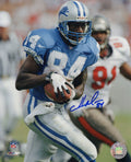 Herman Moore Signed Detroit Lions Blue Jersey Close Up Action 8x10 Photo - MOO08P332 - Herman Moore Signed Detroit Lions Blue Jersey Close Up Action 8x10 Photo product image