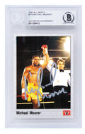 Michael Moorer Signed 1991 All World Boxing Trading Card #116 - (Beckett Encapsulated) - MOOCAR500 - Michael Moorer Signed 1991 All World Boxing Trading Card #116 - (Beckett Encapsulated) product image