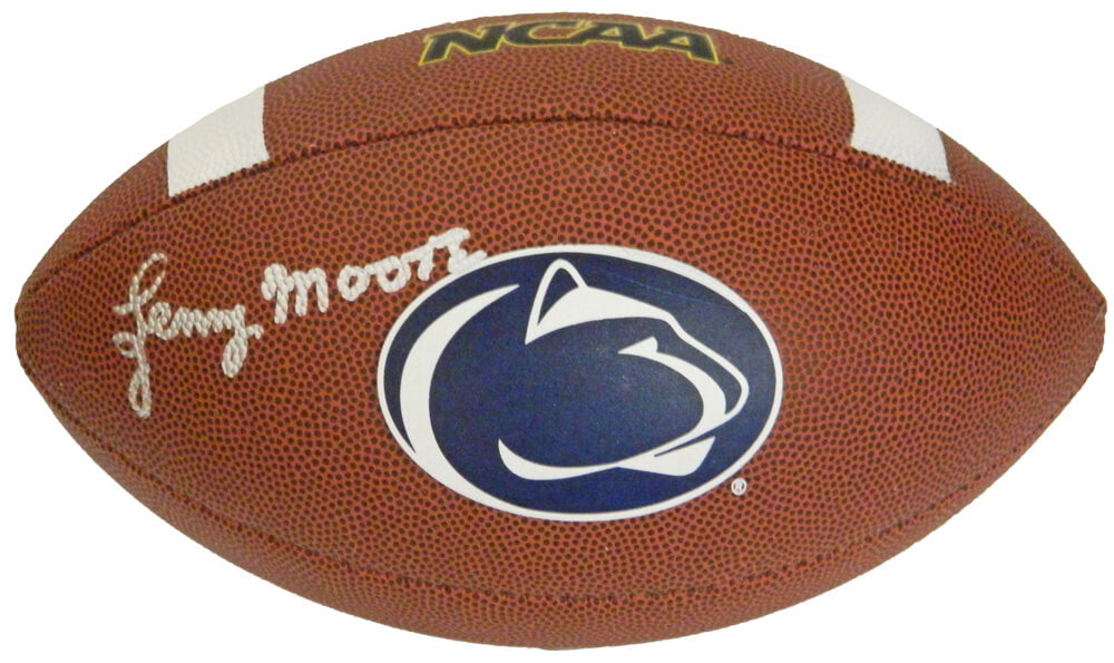 Lenny Moore Signed Penn State Wilson Logo Football - MOOFTB302 - Lenny Moore Signed Penn State Wilson Logo Football product image