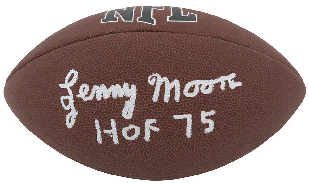 Lenny Moore Signed Wilson All-Pro Full Size NFL Football w/HOF'75 - MOOFTB308 - Lenny Moore Signed Wilson All-Pro Full Size NFL Football w/HOF'75 product image