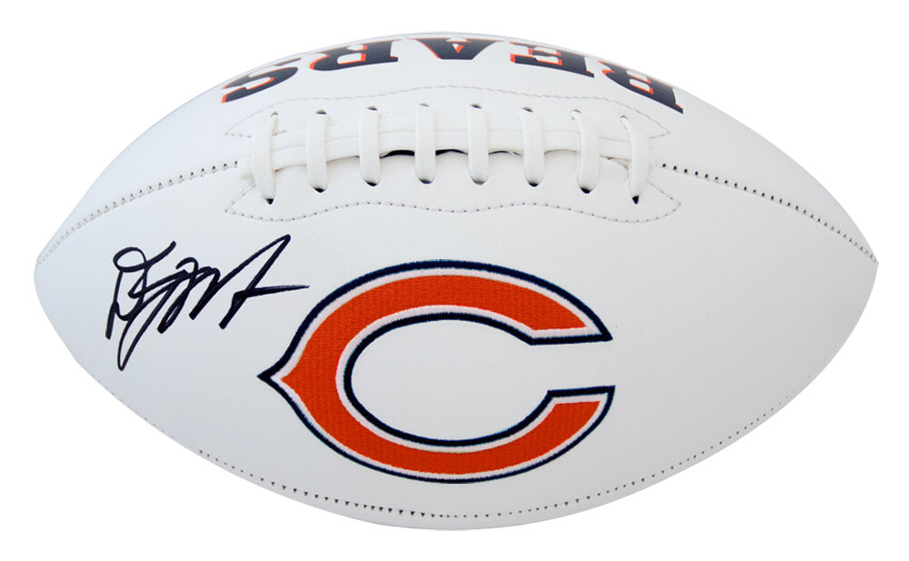 D.J. (DJ) Moore Signed Chicago Bears Jarden White Panel Logo Football - MOOFTB320 - D.J. (DJ) Moore Signed Chicago Bears Jarden White Panel Logo Football product image