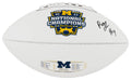 Rod Moore Signed Michigan Wolverines 2023 National Champions Baden White Logo Football - MOOFTB340 - Rod Moore Signed Michigan Wolverines 2023 National Champions Baden White Logo Football product image