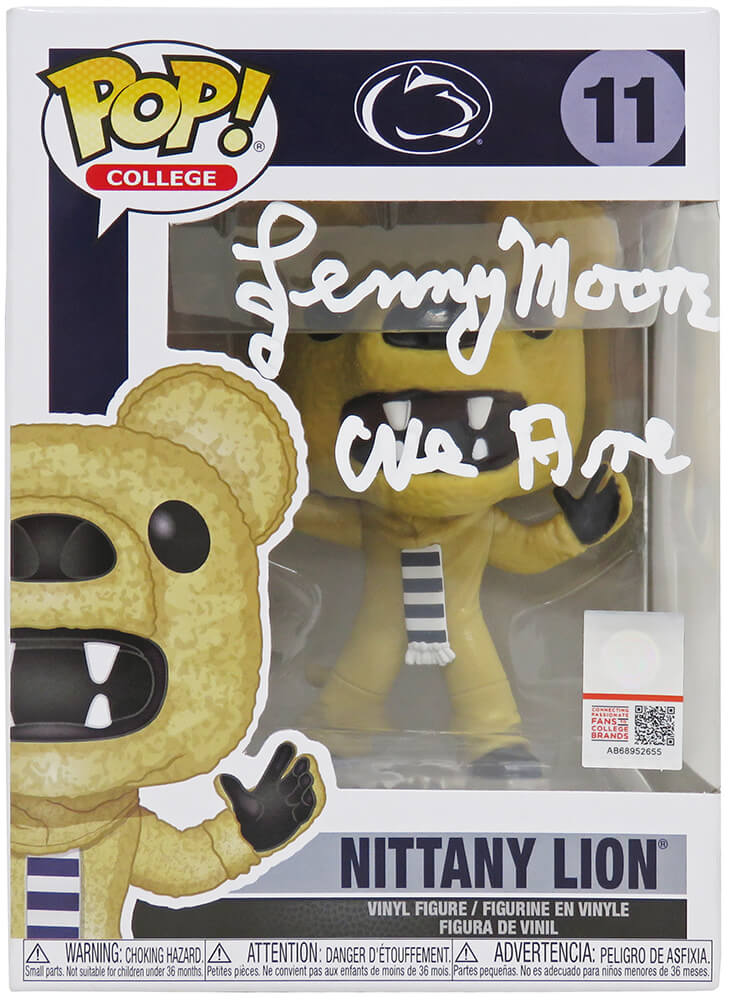 Lenny Moore Signed Penn State Nittany Lions Mascot NCAA Funko Pop Doll #11 w/We Are - MOOFUN300 - Lenny Moore Signed Penn State Nittany Lions Mascot NCAA Funko Pop Doll #11 w/We Are product image