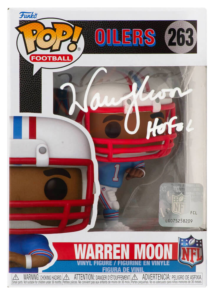 Warren Moon Signed Houston Oilers Warren Moon Funko Pop Doll #263 w/HOF'06 - MOOFUN320 - Warren Moon Signed Houston Oilers Warren Moon Funko Pop Doll #263 w/HOF'06 product image