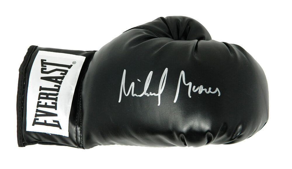 Michael Moorer Signed Everlast Black Boxing Glove - MOOGLV504 - Michael Moorer Signed Everlast Black Boxing Glove product image