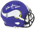 Warren Moon Signed Minnesota Vikings Riddell Speed Mini Helmet w/HOF'06 - MOOMIN307 - Warren Moon Signed Minnesota Vikings Riddell Speed Mini Helmet w/HOF'06 product image