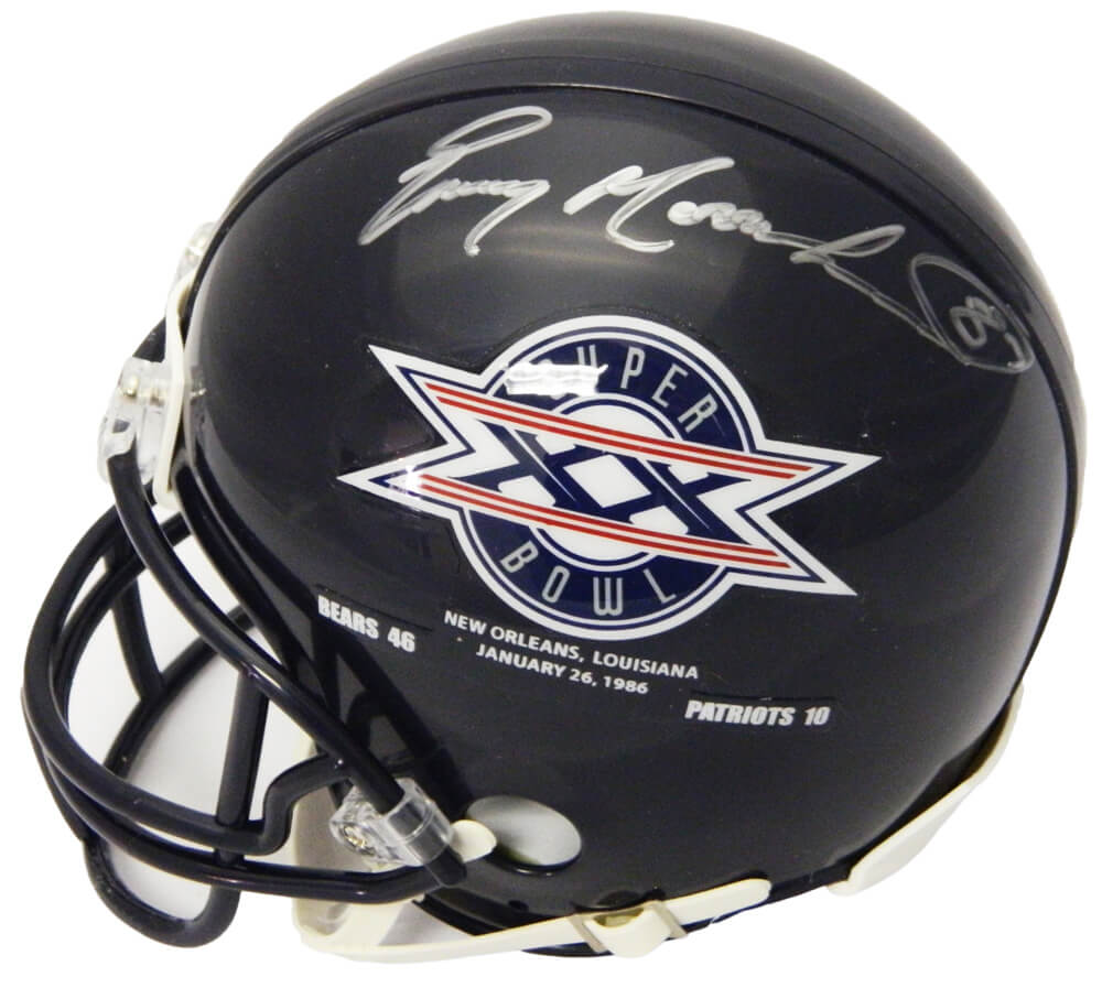 Emery Moorehead Signed Chicago Bears / Super Bowl XX Champs Logo Riddell Mini Helmet - MOOMIN311 - Emery Moorehead Signed Chicago Bears / Super Bowl XX Champs Logo Riddell Mini Helmet product image