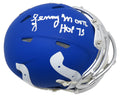 Lenny Moore Signed Colts AMP Alternate Series Riddell Speed Mini Helmet w/HOF'75 - MOOMIN321 - Lenny Moore Signed Colts AMP Alternate Series Riddell Speed Mini Helmet w/HOF'75 product image