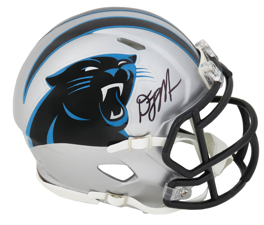 D.J. (DJ) Moore Signed Carolina Panthers Riddell Speed Mini Helmet - MOOMIN330 - D.J. (DJ) Moore Signed Carolina Panthers Riddell Speed Mini Helmet product image