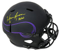 Warren Moon Signed Minnesota Vikings Eclipse Black Matte Riddell Full Size Speed Replica Helmet w/HOF'06 - MOOREP302 - Warren Moon Signed Minnesota Vikings Eclipse Black Matte Riddell Full Size Speed Replica Helmet w/HOF'06 product image
