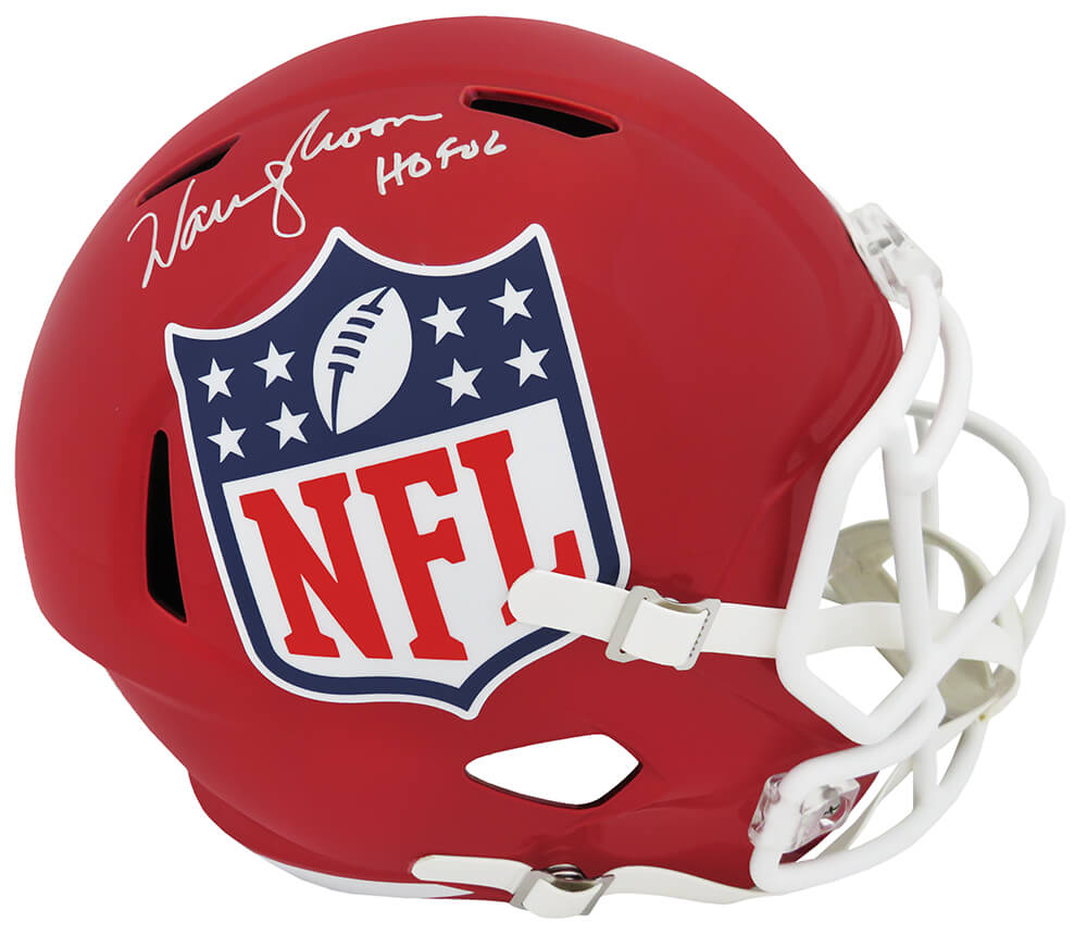 Warren Moon Signed NFL Shield FLASH Riddell Full Size Speed Replica Helmet w/HOF'06 - MOOREP305 - Warren Moon Signed NFL Shield FLASH Riddell Full Size Speed Replica Helmet w/HOF'06 product image