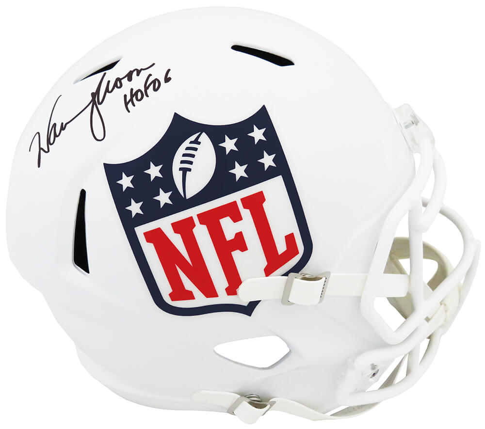 Warren Moon Signed NFL Shield Riddell Full Size Speed Replica Helmet w/HOF'06 - MOOREP306 - Warren Moon Signed NFL Shield Riddell Full Size Speed Replica Helmet w/HOF'06 product image