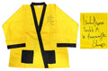 Michael Moorer Signed Everlast Yellow Boxing Robe w/Double M, 3x Heavyweight Champ - MOOROB500 - Michael Moorer Signed Everlast Yellow Boxing Robe w/Double M, 3x Heavyweight Champ product image