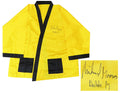 Michael Moorer Signed Everlast Yellow Boxing Robe w/Double M - MOOROB501 - Michael Moorer Signed Everlast Yellow Boxing Robe w/Double M product image