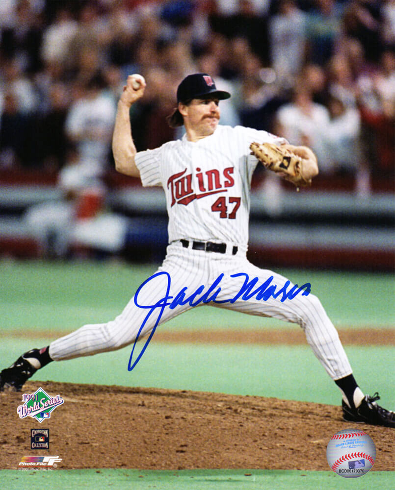 Jack Morris Signed Minnesota Twins 1991 World Series Pitching Action 8x10 Photo - MOR08P101 - Jack Morris Signed Minnesota Twins 1991 World Series Pitching Action 8x10 Photo product image