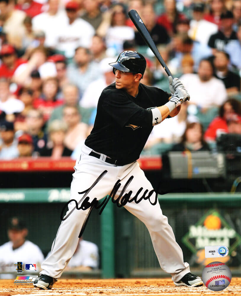 Logan Morrison Signed Marlins Batting Action 8x10 Photo - MOR08P110 - Logan Morrison Signed Marlins Batting Action 8x10 Photo product image
