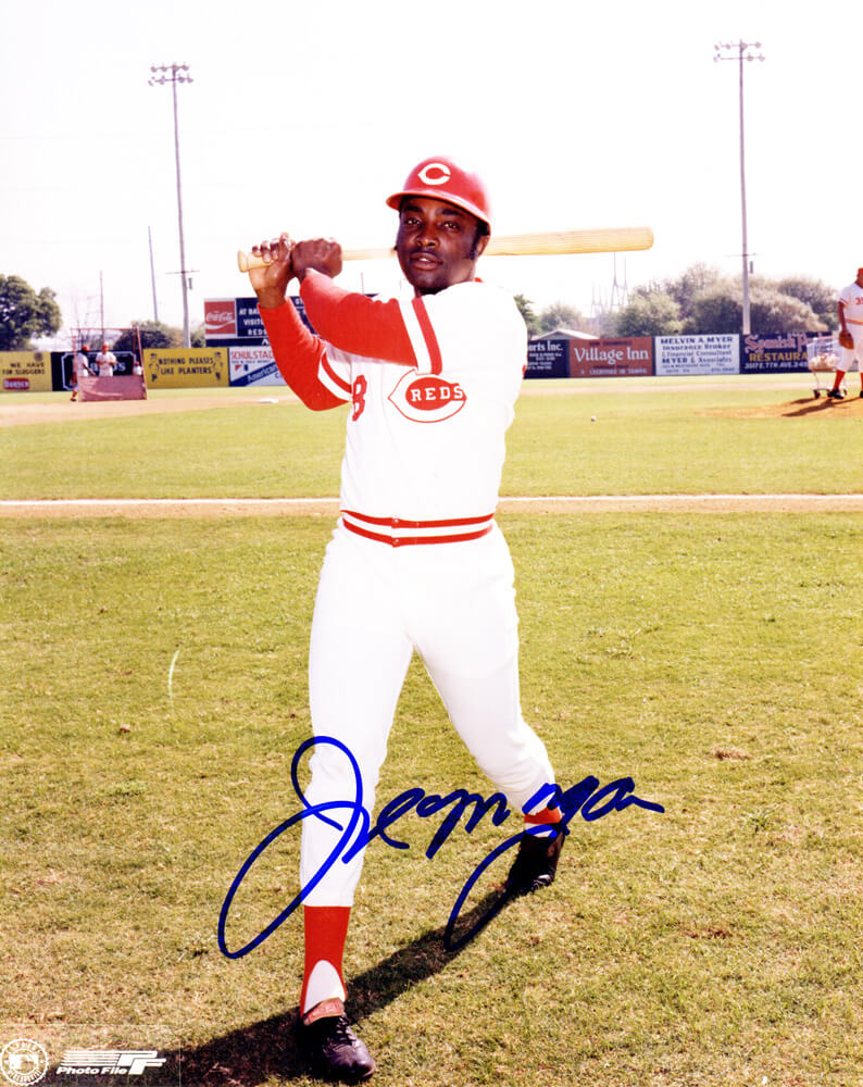 Joe Morgan Signed Cincinnati Reds Swinging Pose 8x10 Photo - MOR08P120 - Joe Morgan Signed Cincinnati Reds Swinging Pose 8x10 Photo product image