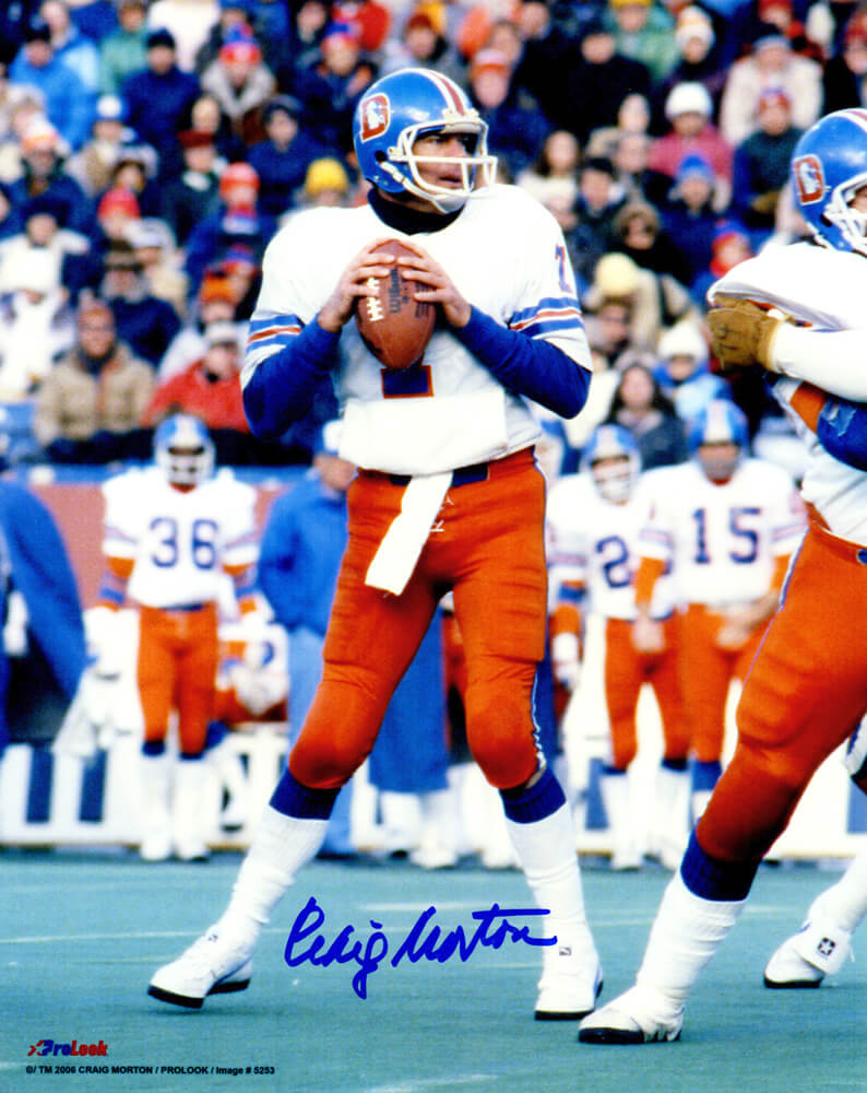 Craig Morton Signed Denver Broncos Action 8x10 Photo - MOR08P310 - Craig Morton Signed Denver Broncos Action 8x10 Photo product image