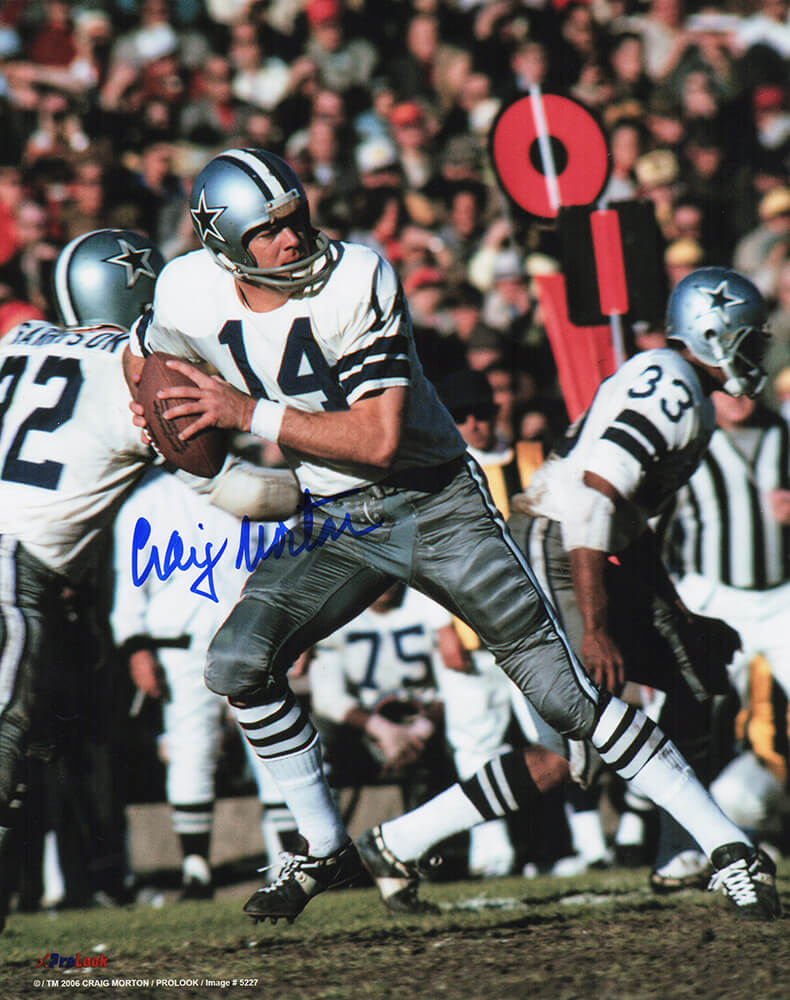 Craig Morton Signed Dallas Cowboys Action 8x10 Photo - MOR08P311 - Craig Morton Signed Dallas Cowboys Action 8x10 Photo product image