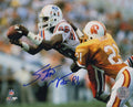 Stanley Morgan Signed New England Patriots White Jersey Action 8x10 Photo - MOR08P331 - Stanley Morgan Signed New England Patriots White Jersey Action 8x10 Photo product image