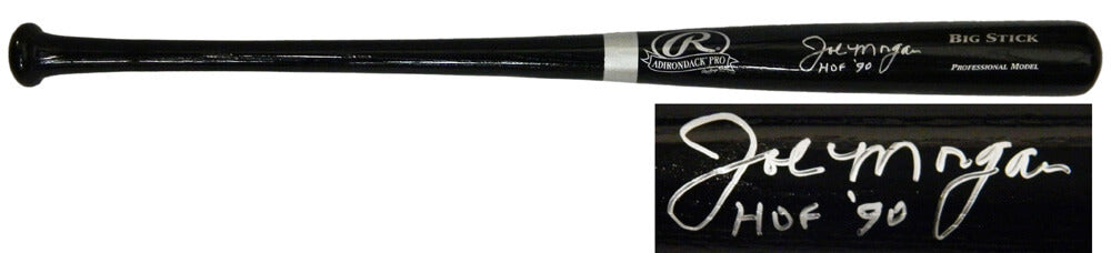 Joe Morgan Signed Rawlings Big Stick Black Baseball Bat w/HOF'90 - MORBAT100 - Joe Morgan Signed Rawlings Big Stick Black Baseball Bat w/HOF'90 product image