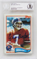 Craig Morton Signed Denver Broncos 1982 Topps Football Card #81 - (Beckett Encapsulated) - MORCAR300 - Craig Morton Signed Denver Broncos 1982 Topps Football Card #81 - (Beckett Encapsulated) product image
