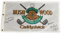 Cindy Morgan & Michael O'Keefe Dual Signed Caddyshack Beaver Logo Bushwood Flag w/Lacey Underall & Noonan - MORFLG550 - Cindy Morgan & Michael O'Keefe Dual Signed Caddyshack Beaver Logo Bushwood Flag w/Lacey Underall & Noonan product image