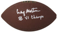 Craig Morton Signed Wilson Super Grip Full Size NFL Football w/SB VI Champs - MORFTB310 - Craig Morton Signed Wilson Super Grip Full Size NFL Football w/SB VI Champs product image