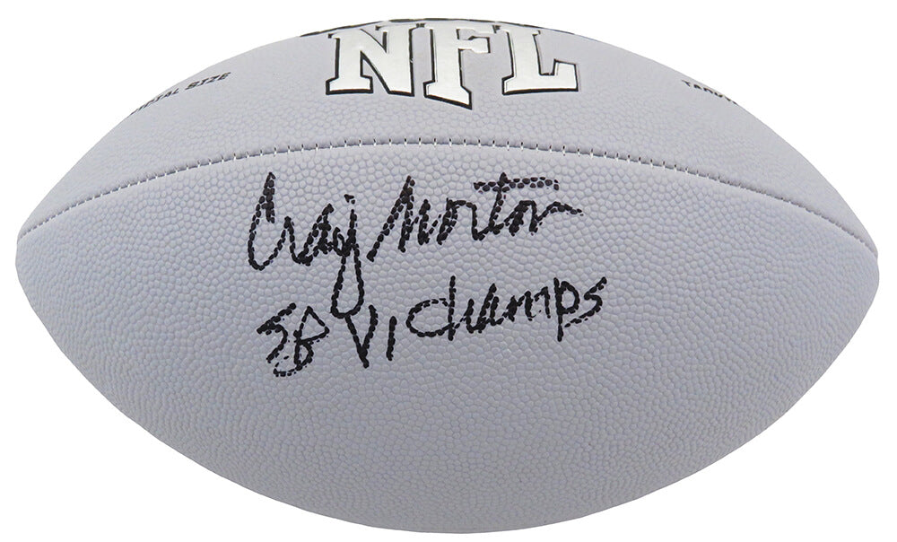 Craig Morton Signed Wilson MVP Silver Full Size Football w/SB VI Champs - MORFTB311 - Craig Morton Signed Wilson MVP Silver Full Size Football w/SB VI Champs product image