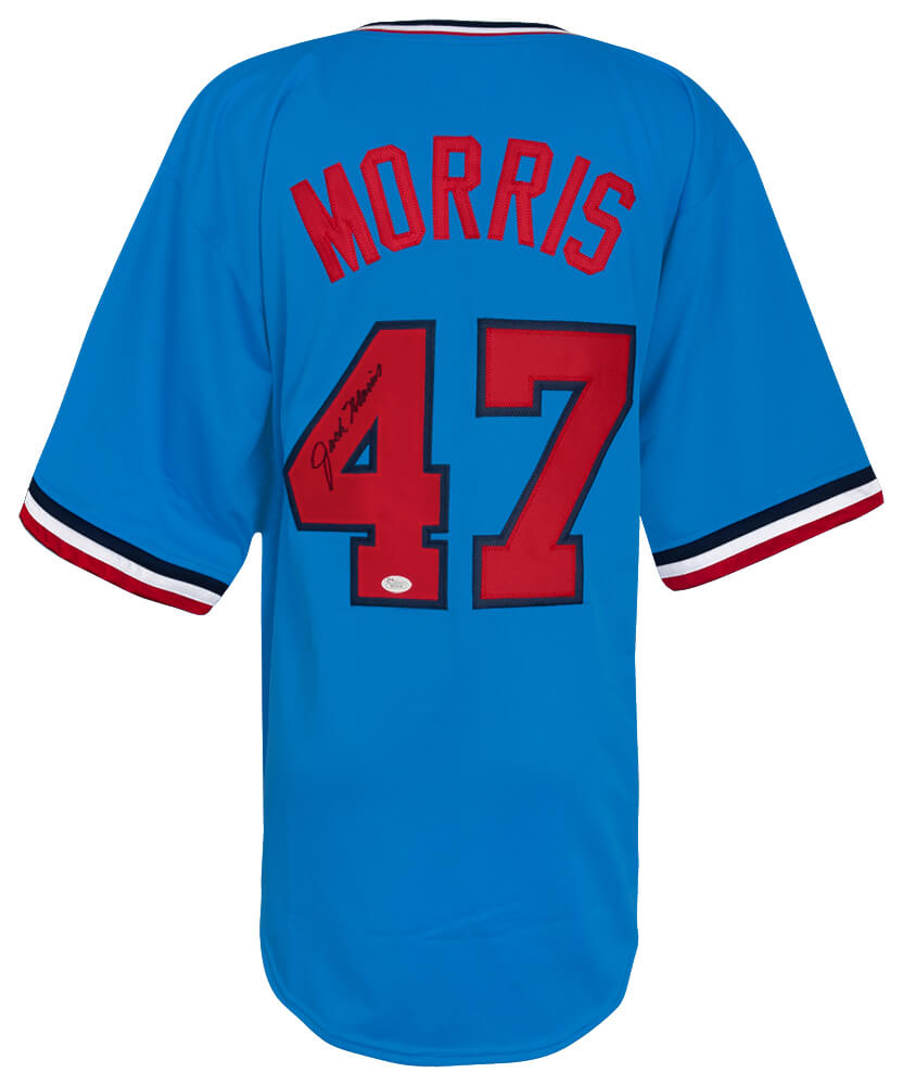 Jack Morris Signed Grey Custom Baseball Jersey - (JSA) - MORJRY101 - Jack Morris Signed Grey Custom Baseball Jersey - (JSA) product image