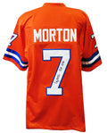 Craig Morton Signed Orange Crush Throwback Custom Football Jersey w/ROF'88 - MORJRY311 - Craig Morton Signed Orange Crush Throwback Custom Football Jersey w/ROF'88 product image