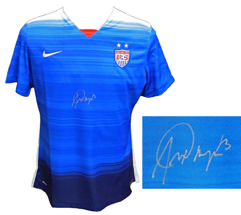 Alex Morgan Signed USA Blue Nike Soccer Jersey - MORJRY500 - Alex Morgan Signed USA Blue Nike Soccer Jersey product image