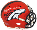 Craig Morton Signed Denver Broncos FLASH Riddell Speed Mini Helmet w/ROF'88 - MORMIN324 - Craig Morton Signed Denver Broncos FLASH Riddell Speed Mini Helmet w/ROF'88 product image