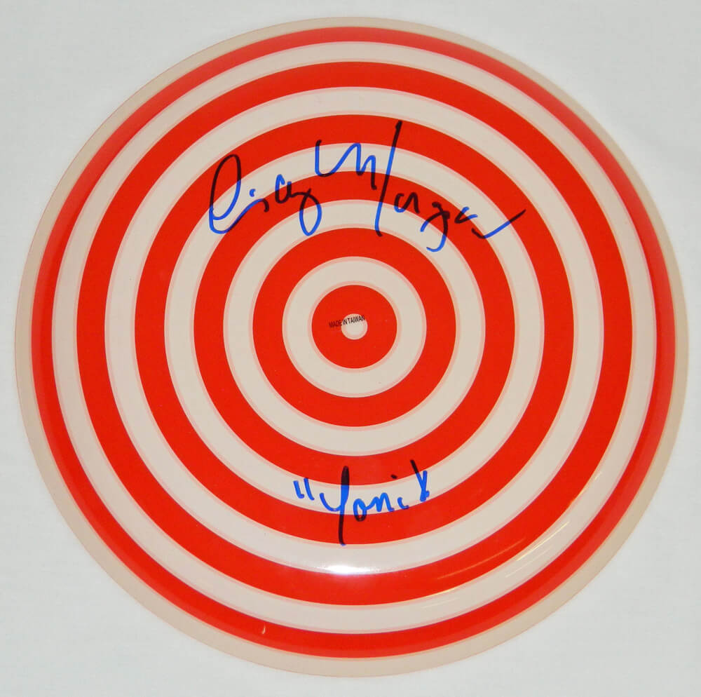 Cindy Morgan Signed Tron Red Identity Disc w/Yori - MOROTH501 - Cindy Morgan Signed Tron Red Identity Disc w/Yori product image