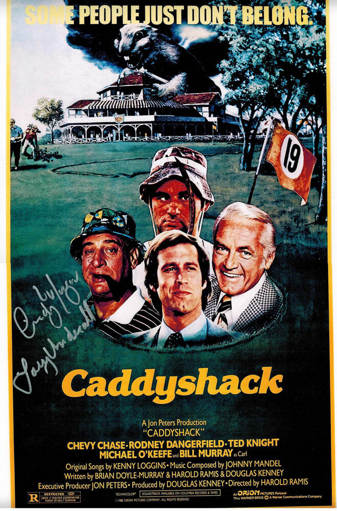 Cindy Morgan Signed Caddyshack 11x17 Movie Poster w/Lacey Underall - MORPST500 - Cindy Morgan Signed Caddyshack 11x17 Movie Poster w/Lacey Underall product image