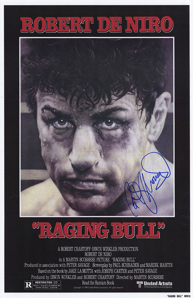 Cathy Moriarty Signed Raging Bull 11x17 Movie Poster - (In Blue) - MORPST510 - Cathy Moriarty Signed Raging Bull 11x17 Movie Poster - (In Blue) product image