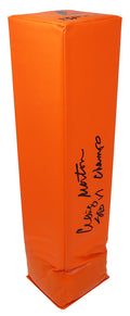 Craig Morton Signed Orange Endzone Football Pylon w/SB VI Champs - MORPYL300 - Craig Morton Signed Orange Endzone Football Pylon w/SB VI Champs product image