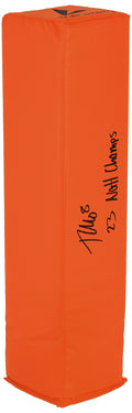 Tyler Morris Signed BSN Orange Football Endzone Pylon w/23 Nat'l Champs - MORPYL310 - Tyler Morris Signed BSN Orange Football Endzone Pylon w/23 Nat'l Champs product image