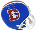 Craig Morton Signed Denver Broncos Throwback Riddell Full Size Replica Helmet w/ROF'88 - MORREP300 - Craig Morton Signed Denver Broncos Throwback Riddell Full Size Replica Helmet w/ROF'88 product image