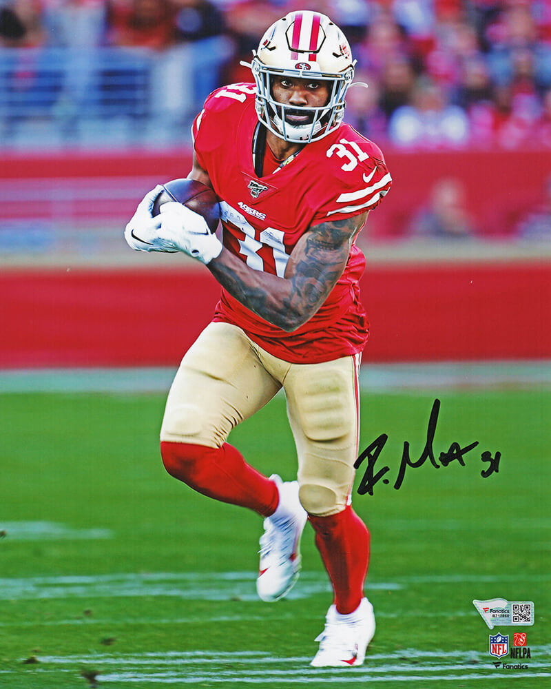 Raheem Mostert Signed San Francisco 49ers Running Action 8x10 Photo (Fanatics) - MOS08P315 - Raheem Mostert Signed San Francisco 49ers Running Action 8x10 Photo (Fanatics) product image