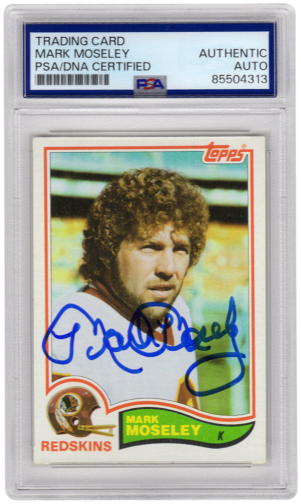Mark Moseley Signed 1982 Topps Football Trading Card #516 - (PSA Encapsulated) - MOSCAR330 - Mark Moseley Signed 1982 Topps Football Trading Card #516 - (PSA Encapsulated) product image