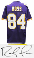 Randy Moss Signed Purple Custom Jersey (Beckett) - MOSJRY301 - Randy Moss Signed Purple Custom Jersey (Beckett) product image
