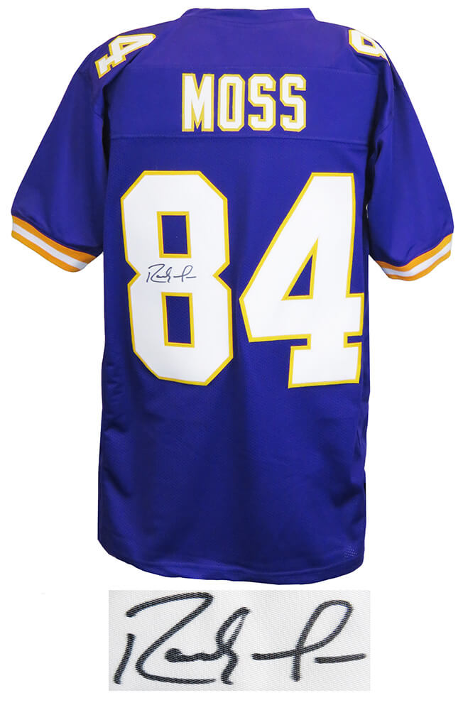 Randy Moss Signed Purple Custom Football Jersey - MOSJRY302 - Randy Moss Signed Purple Custom Football Jersey product image