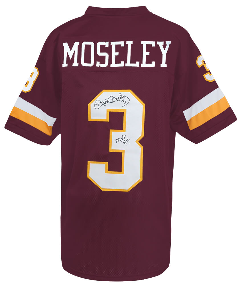 Mark Moseley Signed Maroon Throwback Custom Football Jersey w/MVP'82 - MOSJRY310 - Mark Moseley Signed Maroon Throwback Custom Football Jersey w/MVP'82 product image