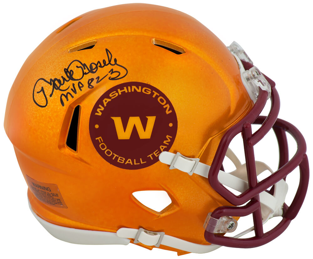 Mark Moseley Signed Washington Football Team FLASH Riddell Speed Mini Helmet w/MVP'82 - MOSMIN321 - Mark Moseley Signed Washington Football Team FLASH Riddell Speed Mini Helmet w/MVP'82 product image