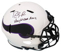 Randy Moss Signed Minnesota Vikings Lunar Eclipse Riddell Speed Authentic Helmet w/Straight Cash Homie - MOSPRO305 - Randy Moss Signed Minnesota Vikings Lunar Eclipse Riddell Speed Authentic Helmet w/Straight Cash Homie product image
